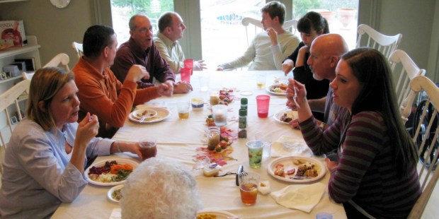 FAMILY AROUND TABLE