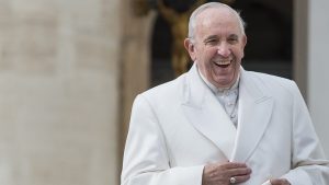 POPE FRANCIS LAUGHING