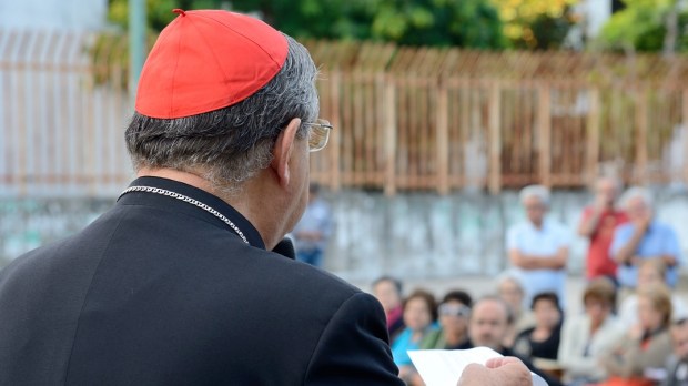 Cardinal Sepe during a religious ceremony