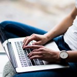 WOMAN ON COMPUTER
