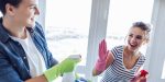 couple cleaning