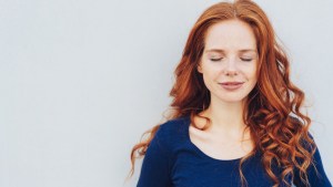 WOMAN, SERENE, HAPPY