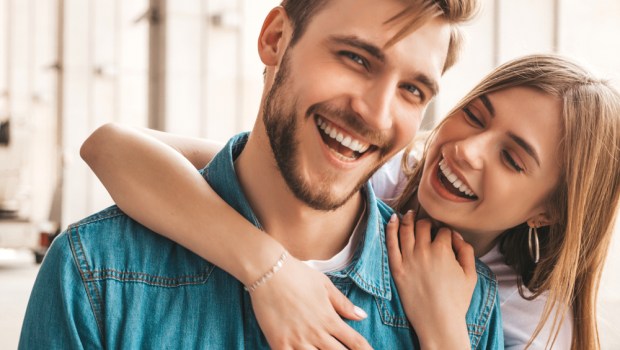 COUPLE SMILING
