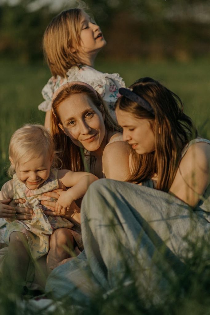 Pauka Chmielewska z rodziną