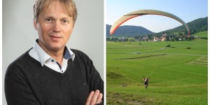 Urednik Družine pripoveduje o svoji padalski avanturi – tako je pristal med presenečenimi kopalci