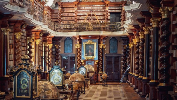 Klementinum - biblioteka w Pradze w Czechach