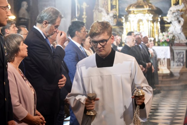 Mel med nedavno mašo za domovino v ljubljanski stolnici