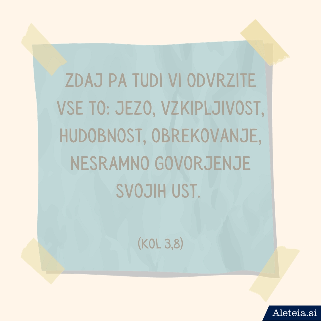svetopisemski citati proti jezi