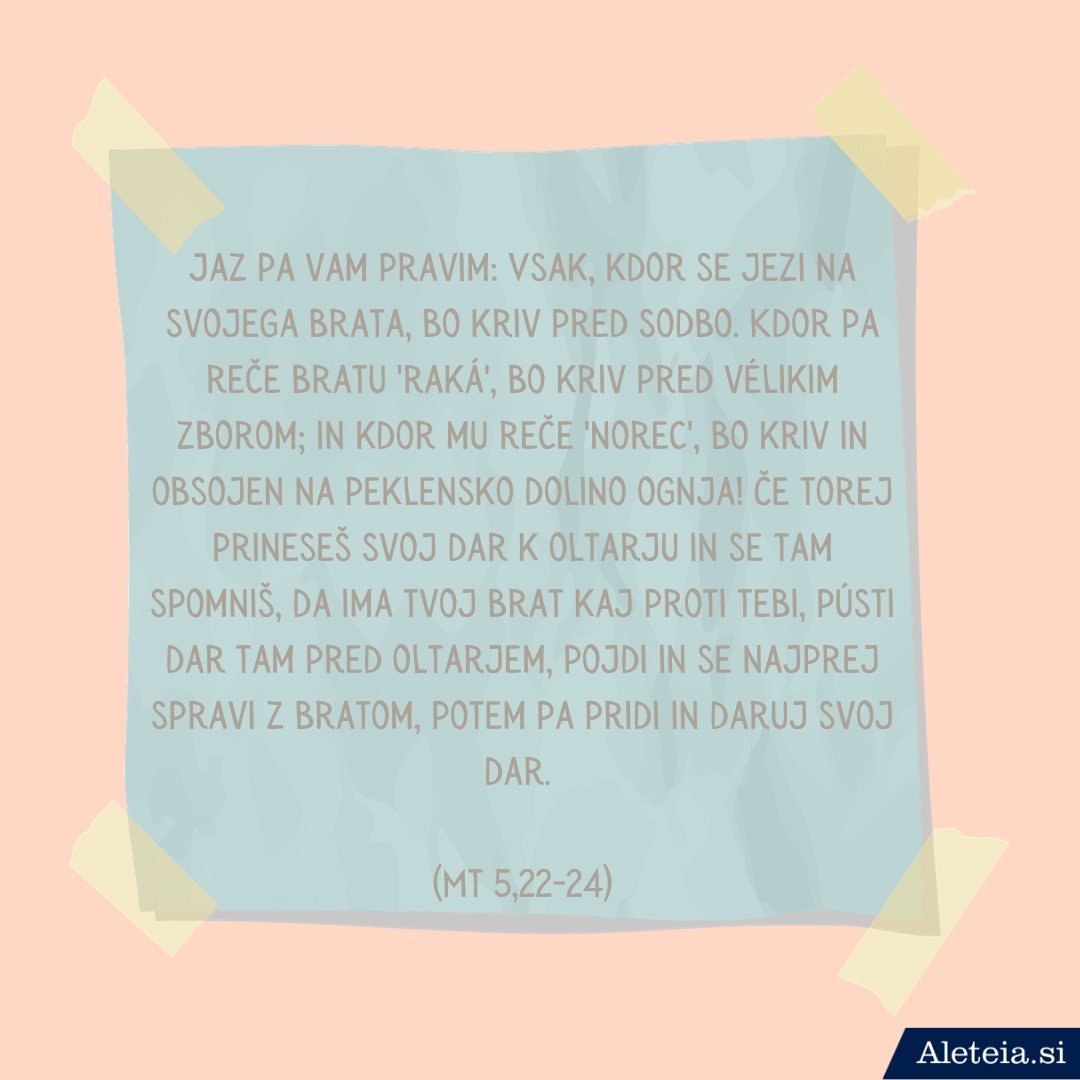 svetopisemski citati proti jezi