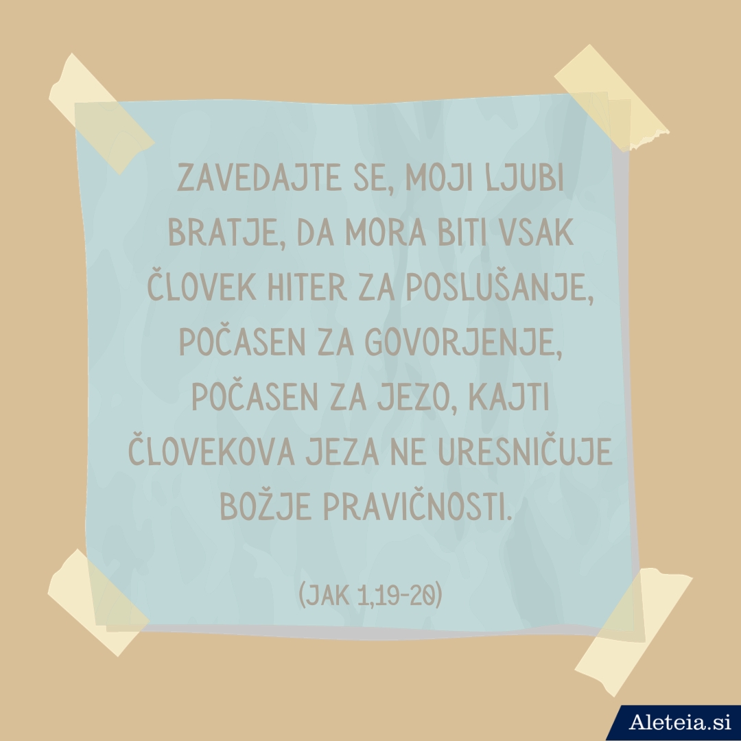 svetopisemski citati proti jezi
