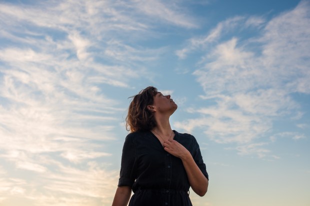 Sky and woman