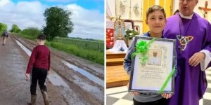 V blatu prehodil 11 kilometrov, da bi prejel zakrament svete birme, ob tem pa prejel še papežev blagoslov