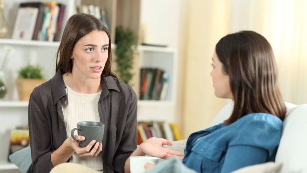 woman talking with her friend