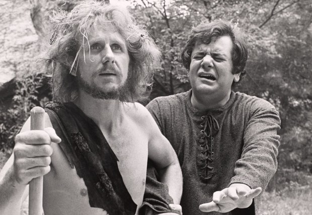 Rene Auberjonois and Paul Sorvino as Poor Tom and Gloucester in King Lear - 1973 NY Shakespeare in the Park production