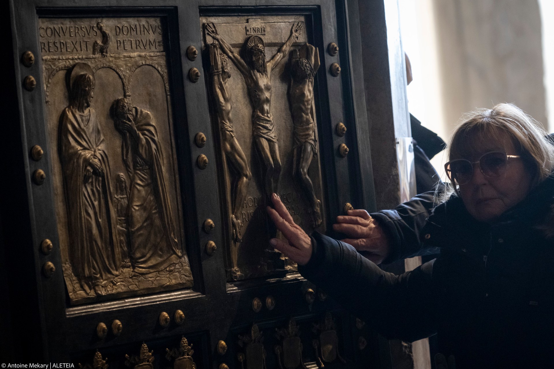 Groups of pilgrims enter St Peter's Basilica through the Holy Door a day after Pope Francis opened it for the start of the Catholic Jubilee Year 2025, in the Vatican on December 25, 2024.