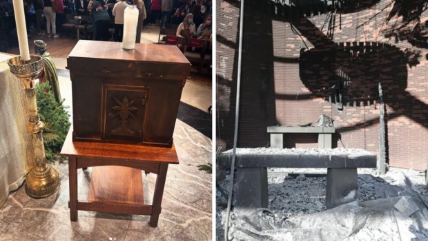 Corpus Christi Church in Pacific Palisades fires