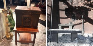 Cerkev je po požarih v Los Angelesu zgorela do tal, tabernakelj v njej pa je ostal nedotaknjen